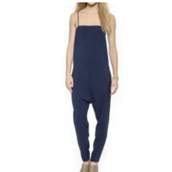Finders Keepers Crystal Air‎ Jumpsuit Navy Blue Slouchy Size Small NWT NEW $165 - Picture 3 of 15